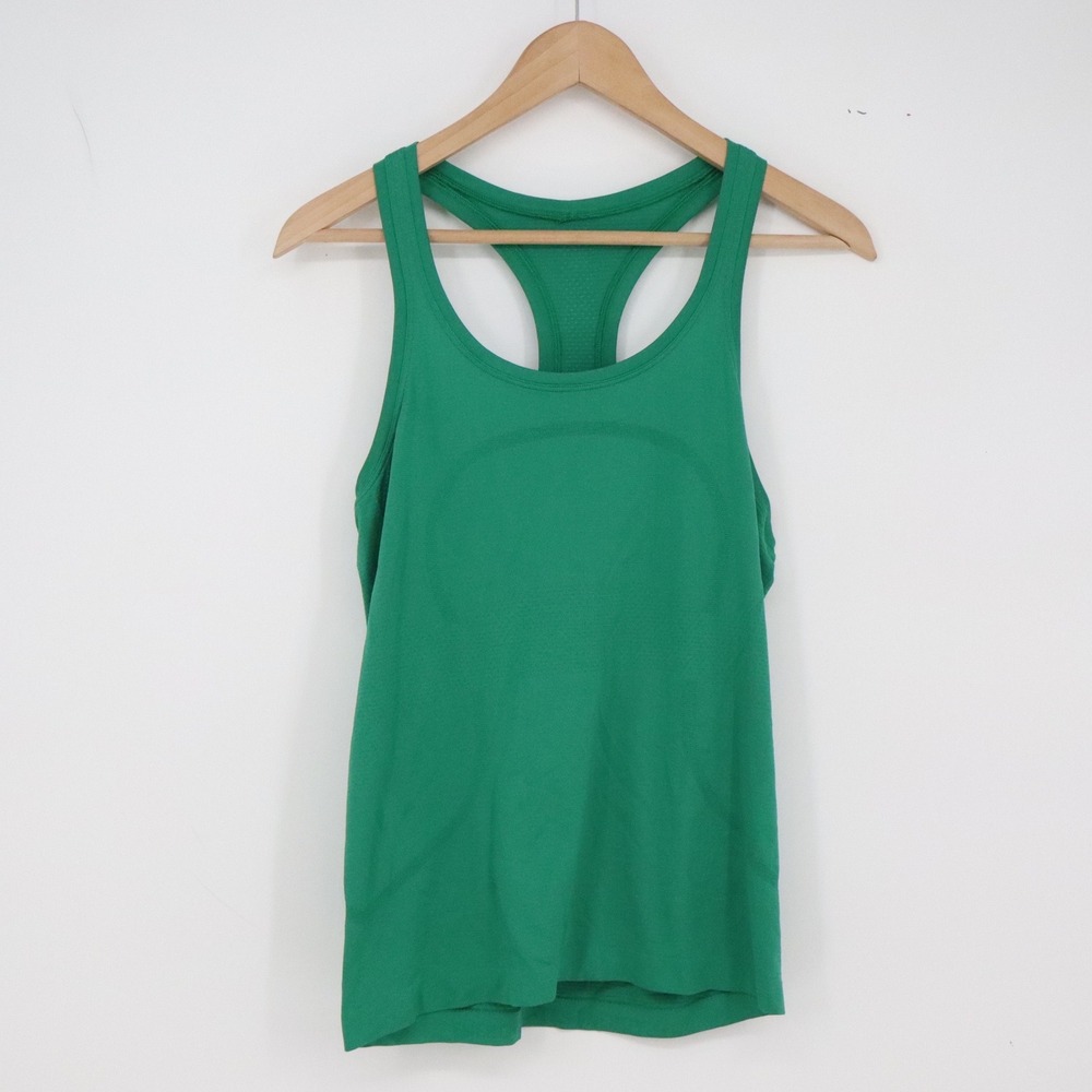 Lululemon Tank Top Womens 4 Swiftly Tech Racerback Green Athletic Excellent